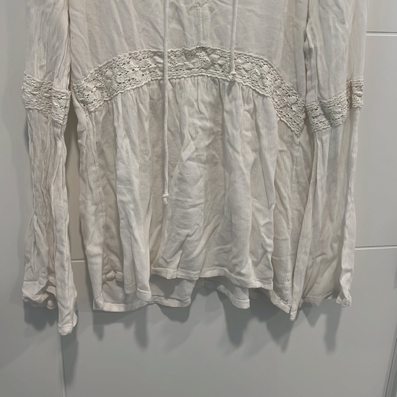 Hollister off white tunic / flowy hippy shirt size small - Picture 4 of 10